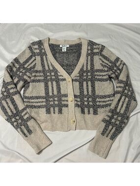 William Rast Women's Beige Three Button Front Cardigan Size L